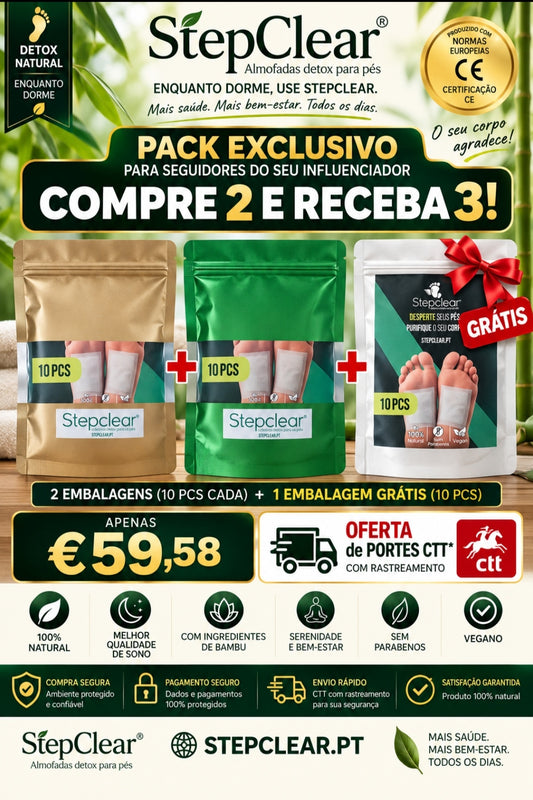 Pack exclusivo compre 2 e receba 3